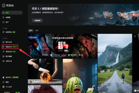 如何用可灵生成短视频